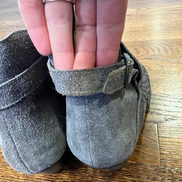 Free People Venture Suede Woven Ankle Booties Gray Womens Size EU36/US6 Boho - Picture 6 of 14